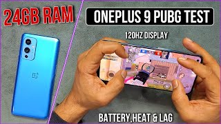 Oneplus 9 PUBG Test  24GB RAM  120hz Display  90fps  Battery  Price  Graphics  Electro Sam [upl. by Esinehc]