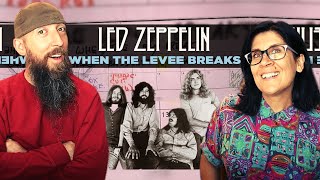 Led Zeppelin  When The Levee Breaks REACTION with my wife [upl. by Oleic213]