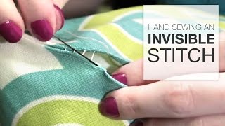 How to Hand Sew an Invisible Stitch Tutorial [upl. by Carolle]