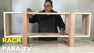 RACK PARA TV PASO A PASO  TUTORIAL DE CARPINTERÍA [upl. by Ylera966]