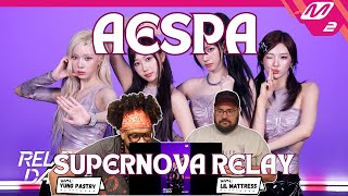 aespa 에스파 Supernova Relay Dance Reaction [upl. by Assiron]