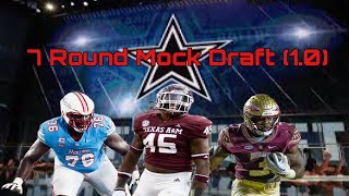 Dallas Cowboys 7 Round 2024 Mock Draft 10 [upl. by Melquist]