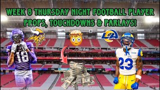 BEST BETS FOR NFL WEEK 8 THURSDAY NIGHT FOOTBALL  PICKS PREDICTIONS PLAYER PROPS amp TOUCHDOWNS [upl. by Alvera]