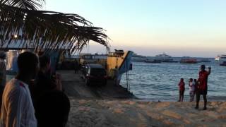 Zanzibar Car Ferry Loading 2012 [upl. by Bezanson]