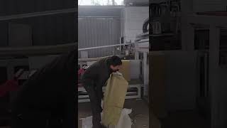 PURockwool Decorative sandwich wall panel production line manufacture factory productionline [upl. by Seraphim59]