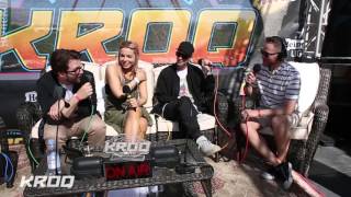 Stryker Interviews HÆLOS at the KROQ Coachella House [upl. by Ennalyrehc]