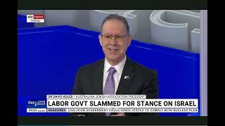 Labors Diplomatic Jihad on Jews  Dr Adler challenges MP to debate  Outsiders Sky News [upl. by Aldwin137]