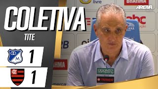 COLETIVA TITE  AO VIVO  Millonarios 1 x 1 Flamengo  Conmebol Libertadores 2024 [upl. by Ihab]