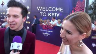 Eurovision 2017  Red carpet  Armenia  Artsvik [upl. by Yoshiko]