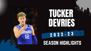 Tucker DeVries 202223 Drake Bulldogs Highlights [upl. by Deuno]