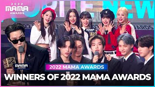 2022MAMA WINNERS OF 2022 MAMA AWARDS 수상자 한눈에 보기 [upl. by Kiryt986]