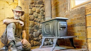 Installing a New Wood Stove in my Off Grid Wood Carving and Archery Workshop [upl. by Yauqram]