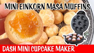 Mini Einkorn Masa Corn Muffins  Dash Mini Cupcake Maker  Day 11 Bonne Maman Advent Calendar 2023 [upl. by Hibbitts]