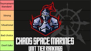 Chaos Space Marines Unit Tier Ranking  NKG LIVE [upl. by Honora]