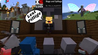 Minecraft Fighting New Bosses in the Illage and Spillage mod [upl. by Ignatz476]