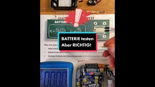 Batterien testen  aber RICHTIG MultimeterBasics [upl. by Hsima545]