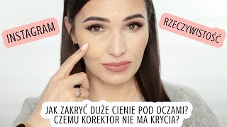 DLACZEGO INSTAGRAMOWY KOREKTOR CI NIE SŁUŻY  Błędy w makijażu  Cienie Brak krycia Suchość [upl. by Miranda417]