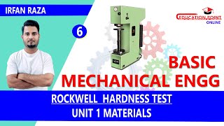 RockWell Hardness Test  Basic Mechanical Engineering RGPV BTech 1st Year  Irfan Raza [upl. by Sher242]