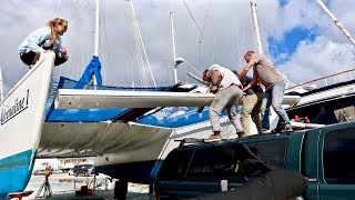 REMOVING OUR FORWARD CROSSBEAM thank goodness we had help [upl. by Bocaj]