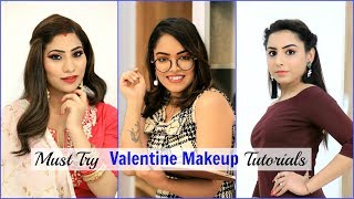 Must Try VALENTINES Makeup Tutorials  College Office amp Married Girls  Beauty Anaysa [upl. by Lirbaj61]