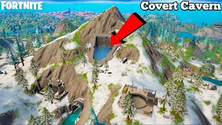 NEW COVERT CAVERN LOCATION GAMEPLAY  FORTNITE LOOTING GUIDE [upl. by Adiazteb]