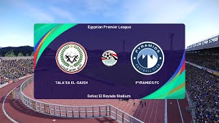 Talaea ElGaish vs Pyramids FC 11082024 Egyptian Premier League PES 2021 [upl. by Francene]