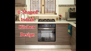 U Shaped Kitchen Design India  Small U Shaped Kitchen Design Ideas [upl. by Mairhpe689]