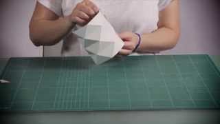 DIY  un cachepot en papier [upl. by Ytak]