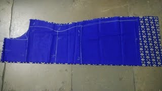 punjabi dress top cutting in Telugu step by step full clear explanation [upl. by Catlaina]