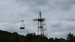 Last of its type  Forterras Claughton Brickworks Aerial Ropeway Lancaster Lancashire England UK [upl. by Nonnarb]