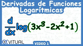 🔔 Derivadas de Funciones Logarítmicas  Video 1 [upl. by Maleki]