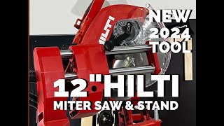 Hilti 12quot Cordless Miter Saw  2024 New tool [upl. by Itagaki]