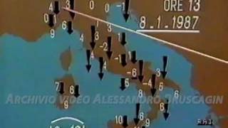 METEO STORYChe tempo fa  8 gennaio 1987 [upl. by Yelsnya]