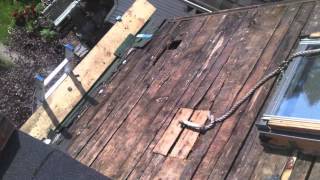 How bad is your roof sheathing  Fixer on the roof [upl. by Aicilif]