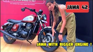 Jawa 42 with 350cc engine launched at ₹199L  Jawa 42 walkaround [upl. by Mllly824]