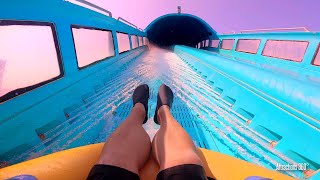 Worlds Longest Family Rafting Water Coaster amp More Thrilling Water Slides  Atlantis Aquaventure [upl. by Dwaine]