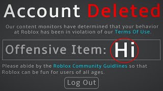 THE DUMBEST ROBLOX BANS Part 20 [upl. by Daukas426]