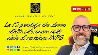 Le 12 patologie che danno diritto all’esonero dalle visite di revisione INPS [upl. by Ailemrac614]