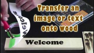 ✍ TRANSFER an Image or logo onto WOOD ✎ with Pattern with Transfer Tip  DIY ツ [upl. by Siana]