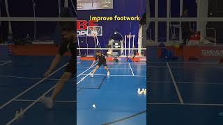 Footwork training 💪 badmintonlovers badmintonmatch badminton sports [upl. by Rodama]