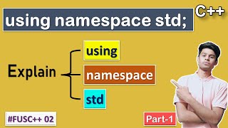 Namespace in C  Lecture 02  Part 01 FUSC 02  C C programming  C full course [upl. by Acireed866]