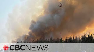 Thousands flee Jasper Alta as wildfire prompts evacuation order [upl. by Olaznog]