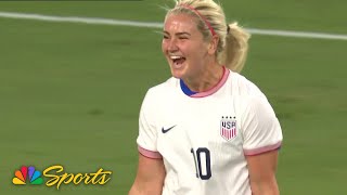 Lindsey Horan gives USWNT 21 lead over Iceland  NBC Sports [upl. by Vey]