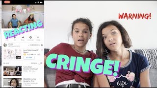 REACTING TO OUR FIRST VIDEO [upl. by Perrins114]