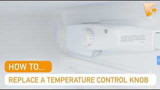 How to Replace an Indesit Fridge Freezer Thermostat Temperature Control Knob Switch [upl. by Gnot]