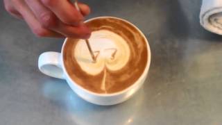 How to Pour Latte Art Pumpkin [upl. by Tnomyar]