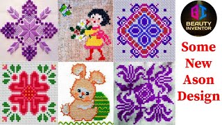 Cross Stitch Design  New Cross Stitch Colourful Ason Designs [upl. by Marillin]