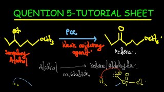 PCC REACTION ALCOHOL TO KETONE  OXIDATION REACTION [upl. by Oberstone]