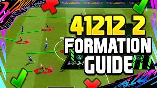 FIFA 21 412122 BEST CUSTOM TACTICS amp INSTRUCTIONS HOW TO PLAY WITH THE 41212  ULTIMATE TEAM [upl. by Clava620]