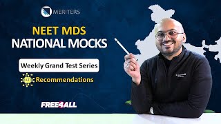 NATIONAL MOCKS  Free NEET MDS Grand Test Series by MERITERS  AI Recommendations neetmds2024 [upl. by Weissman]